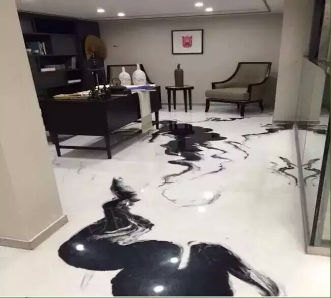 艺术泼墨地坪
