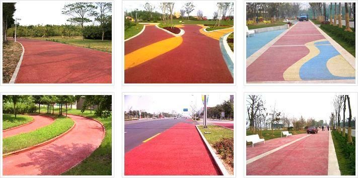 彩色透水混凝土地坪 彩色透水混凝土地坪